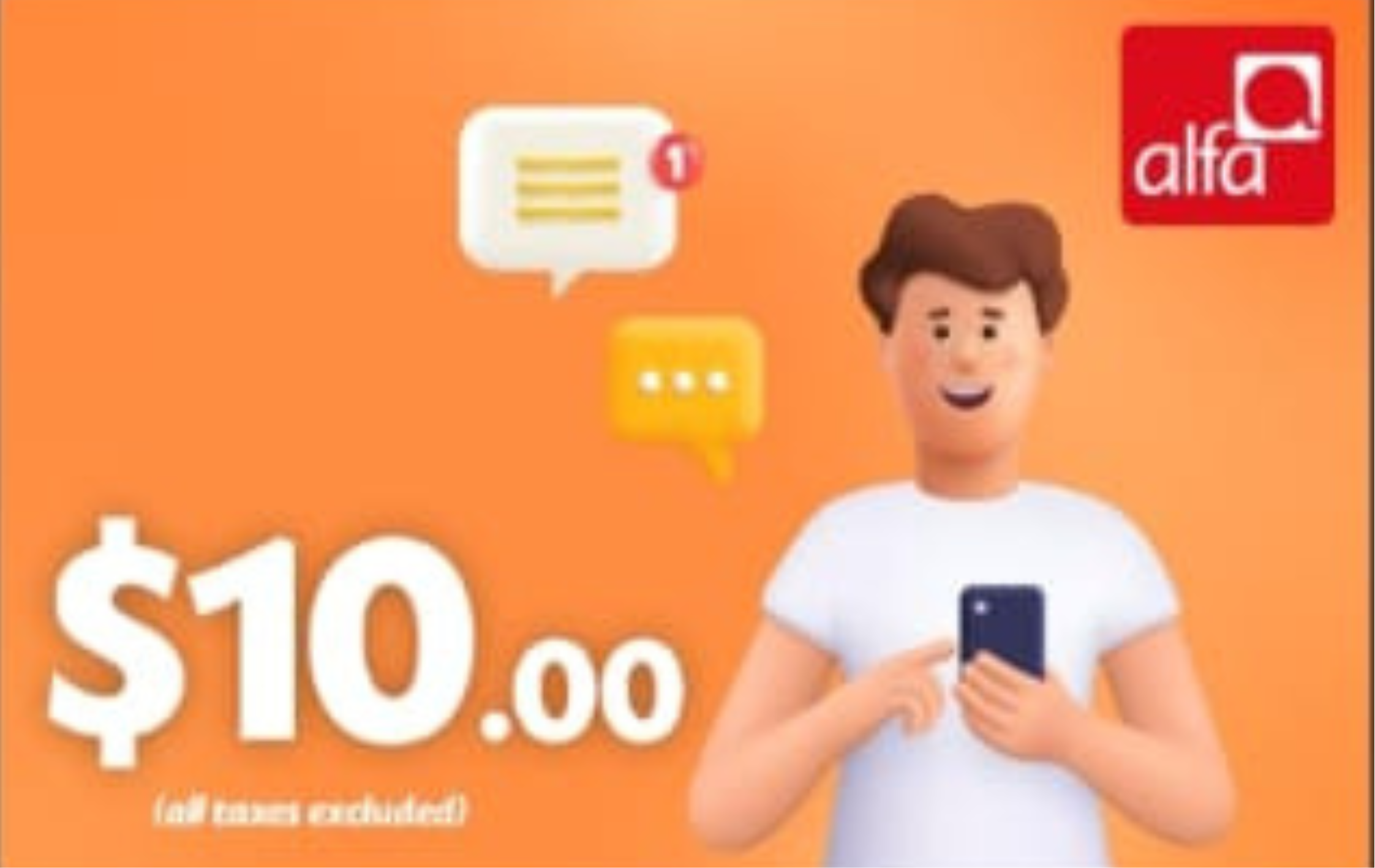 ALFA $10.00 - 30 Days